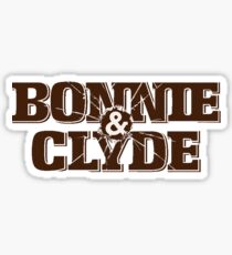 Bonnie and Clyde Title Sticker