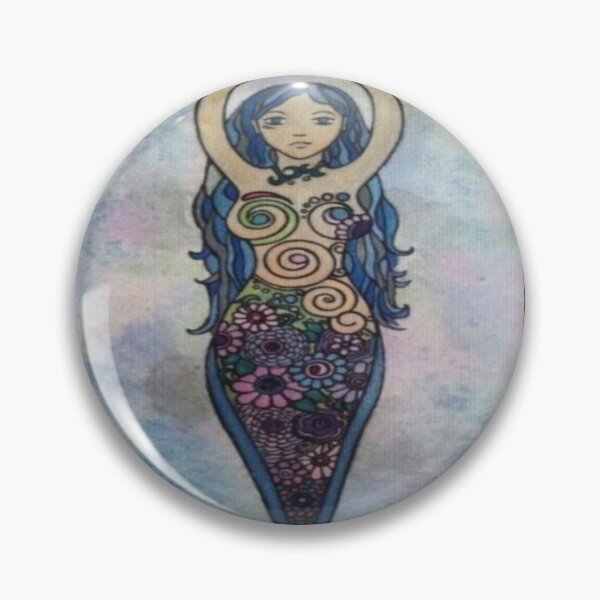 Item preview, Floral spiral goddess designed and sold by Geminimoonart.