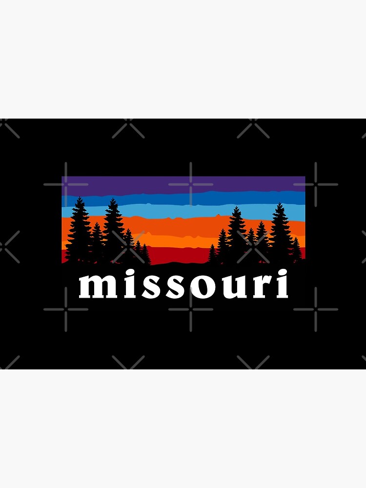 Missouri Forest Outdoor Hiking St. Louis Blues Kansas City State Flag Sunset Gift Ideas by letourneau41