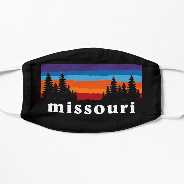 Missouri Forest Outdoor Hiking St. Louis Blues Kansas City State Flag Sunset Gift Ideas Mask
