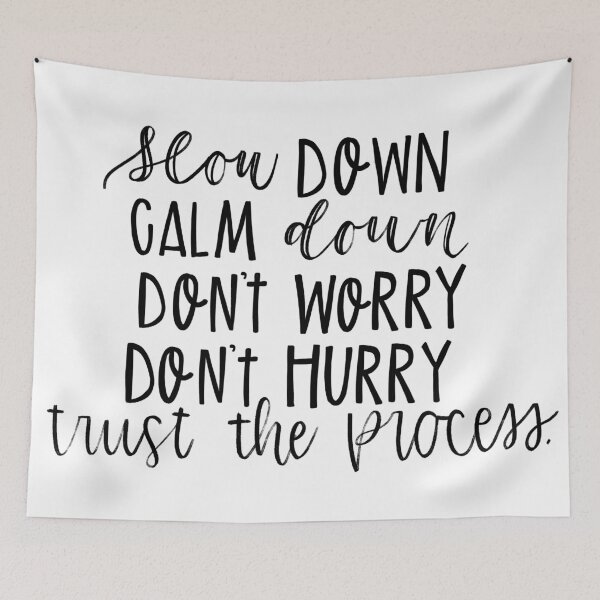 Item preview, Slow down. Calm down. Trust the process. designed and sold by kayleetubbs.