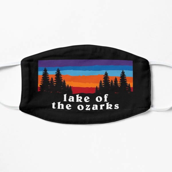 Lake of the Ozarks Missouri Forest Outdoor Hiking Kansas City State Flag Sunset Gift Ideas Mask