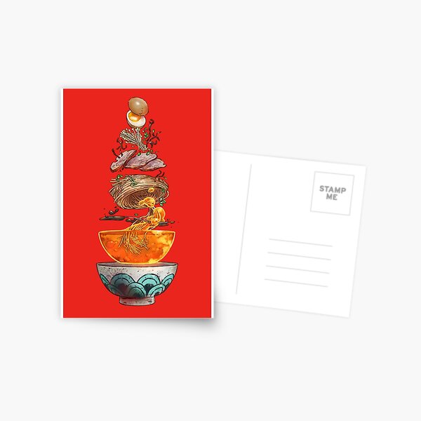 Japanese Kawaii Bento Box Postcard for Sale by nathanielc1991