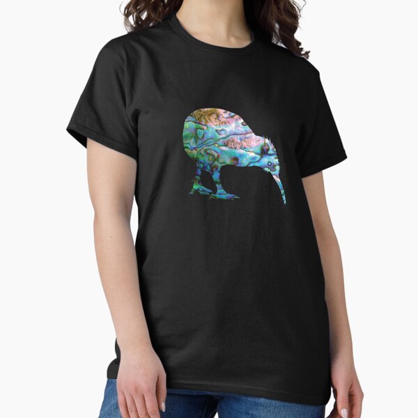 Item preview, NEW ZEALAND PAUA KIWI BIRD designed and sold by Madjack Tees Kiwi SuperStore.