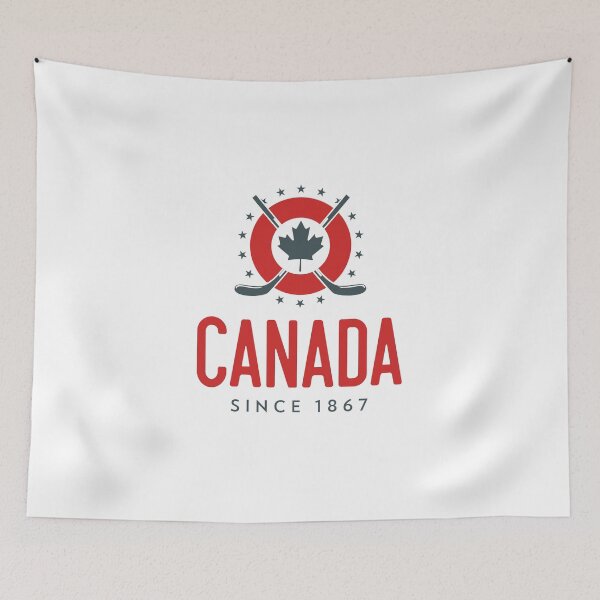 Item preview, Canada Since 1867, Hockey Sticks and Maple Leaf Design designed and sold by designwaves.