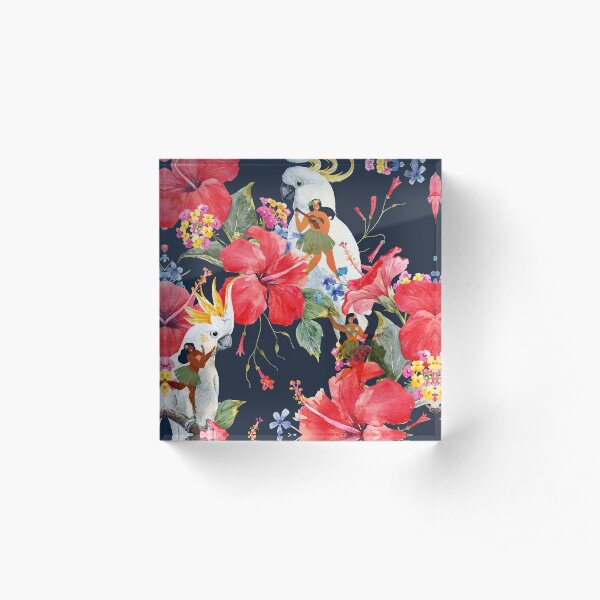 The Hula Dancers Acrylic Block