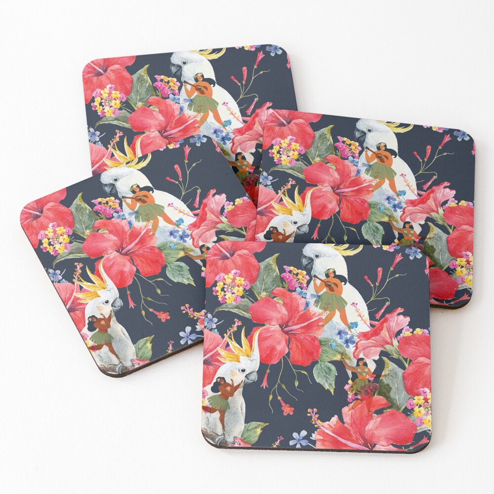 The Hula Dancers Coasters (Set of 4)