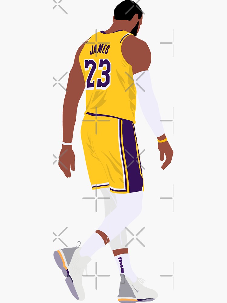 LeBron James Statement Jersey Sticker for Sale by designsheaven