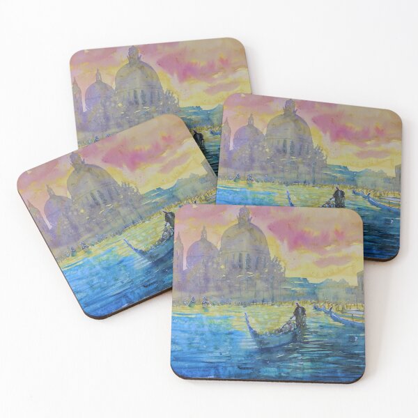 Item preview, Venice Scene - vibrant impressionist style designed and sold by darrenyeoart.