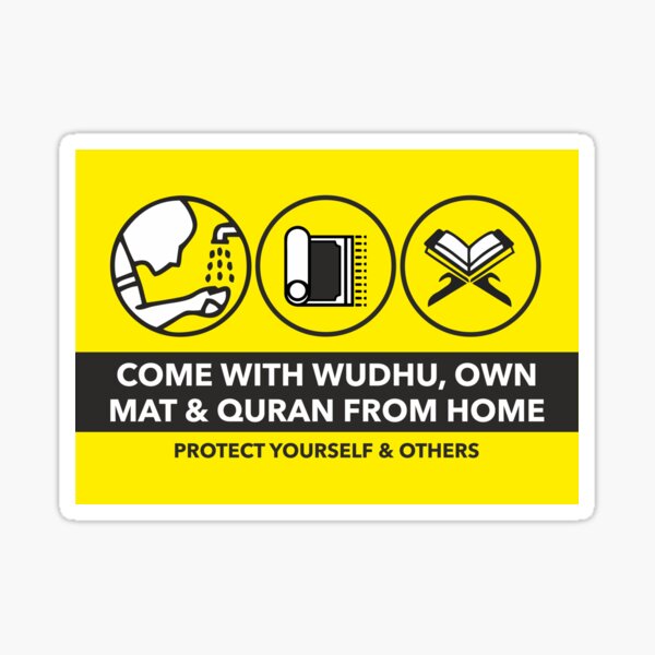 Item preview, Safety Poster, Masjid, Mosque, Social Distancing, 2 Metres Apart, Social Distance, Safety Policy, 6 Feet Apart, Keep Your Distance designed and sold by slkprint.