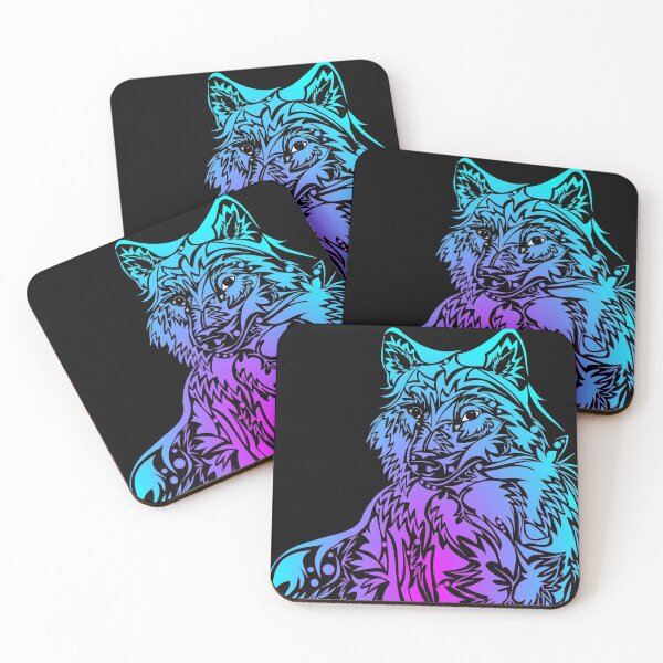 Item preview, colorful wolf designed and sold by JLPeterson.