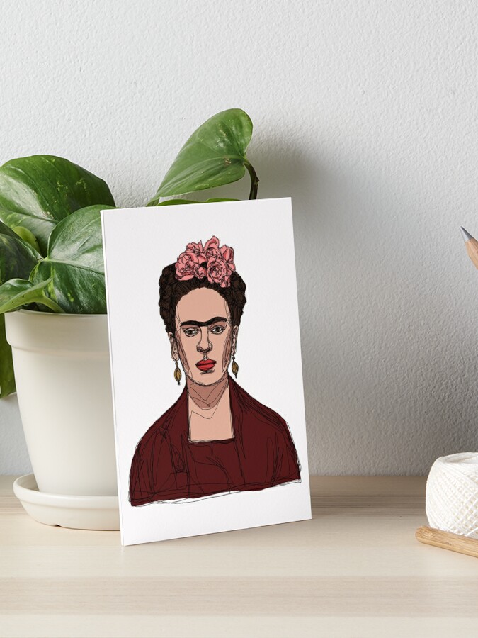 Frida Kahlo III Art Board Print for Sale by Geo Gia