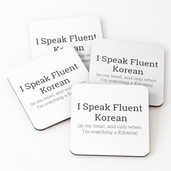 Item preview, I Speak Fluent Korean (only in my head) Sticker  designed and sold by DramaxMyths.