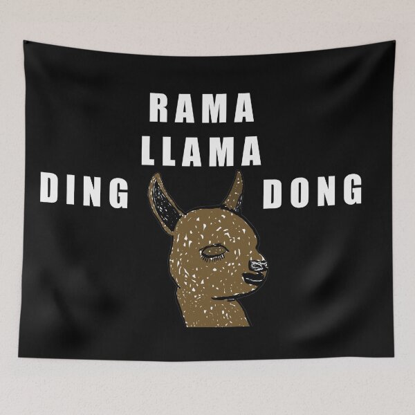 Aperçu de l'œuvre RAMA LLAMA DING DONG créée et vendue par royalblewitup.