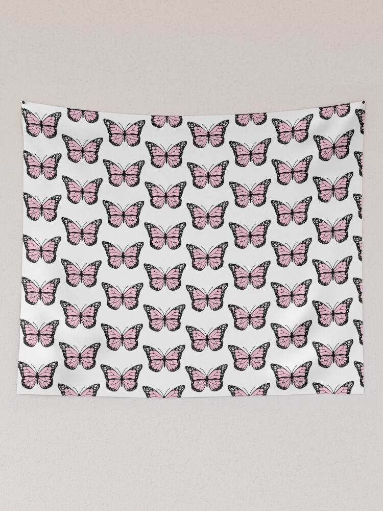 Pink best sale butterfly tapestry