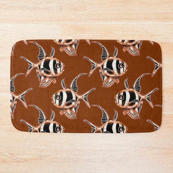 Item preview, cute pattern with chocolate fishes designed and sold by AsyaTury.