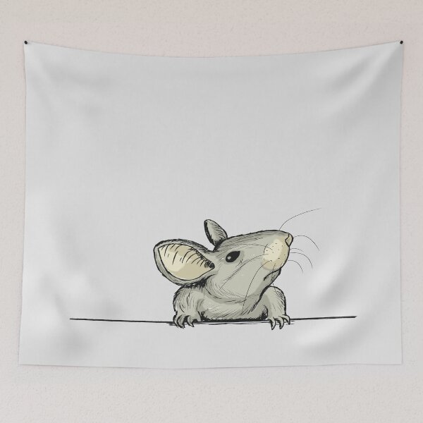 Item preview, Curious Peeking Field or Corn Mouse  designed and sold by Thordur Sturluson.