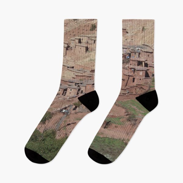 Item preview, Moroccan village on a hill designed and sold by EstelleRossetti.