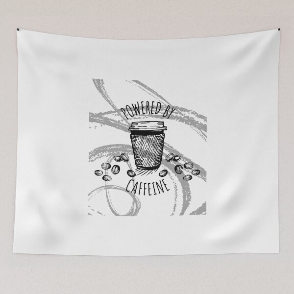 Item preview, POWERED BY CAFFEINE designed and sold by XpressoYourself.