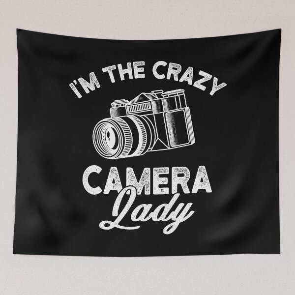 Item preview, Crazy Camera Lady Funny Gift designed and sold by DelightfulDude.