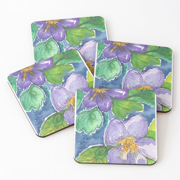 Item preview, Watercolor Violets designed and sold by artsyANTcreatns.