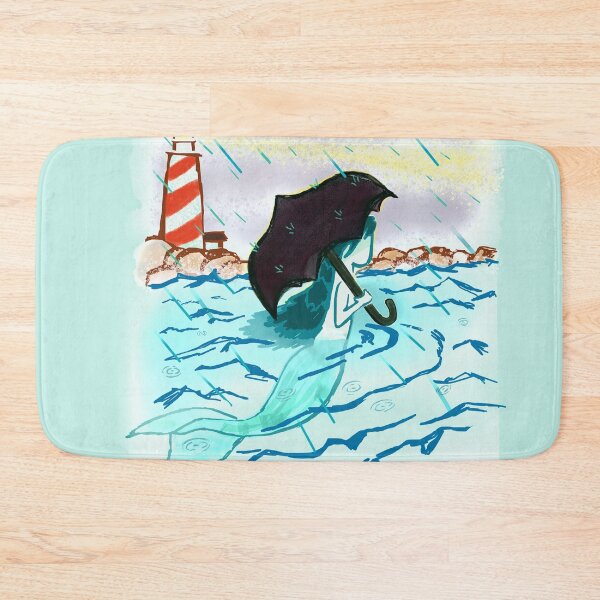 Item preview, Mermaid in the rain designed and sold by -ink-.