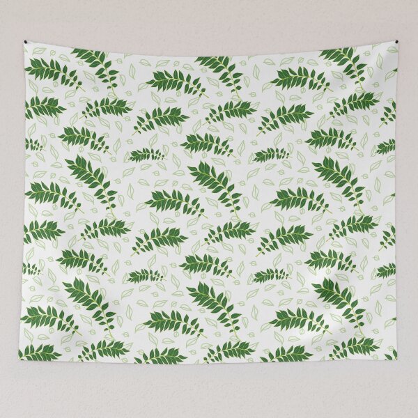 Item preview, simple curry leaves pattern seamless design designed and sold by Sreepriya Jayesh.