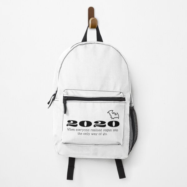 2020 when everyone realised vegan was the only way to go Backpack