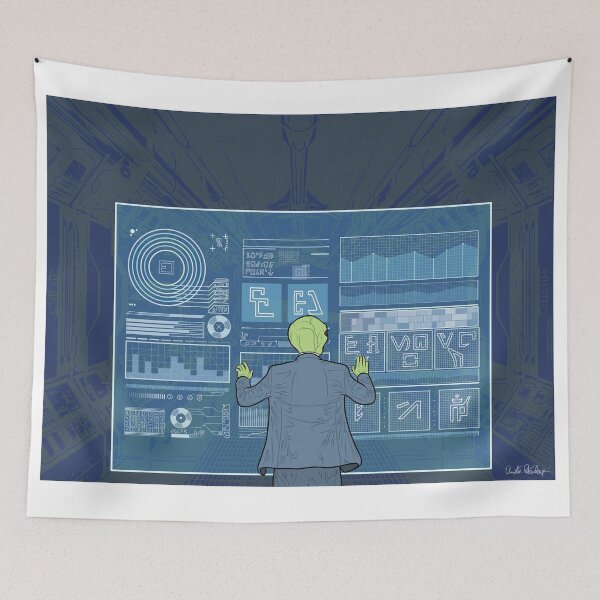 Item preview, Futuristic Alien Interface designed and sold by Austin Staulcup.