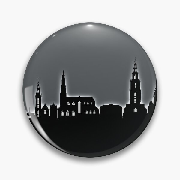 Item preview, Groningen The Netherlands Skyline designed and sold by ArtPrints.