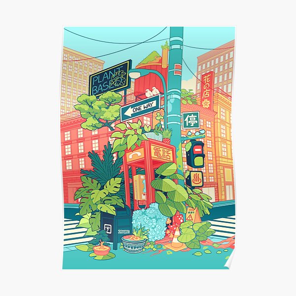 Urban Flowers Poster