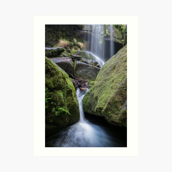 Rinadeena Falls detail, Tasmania a Art Print