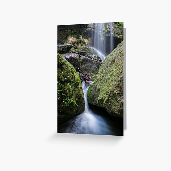 Rinadeena Falls detail, Tasmania a Greeting Card