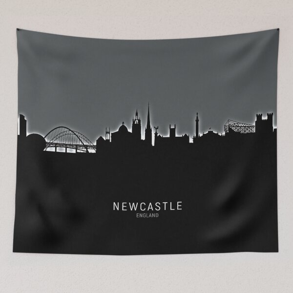 Artikelvorschau, Newcastle England Skyline entworfen und verkauft von ArtPrints.