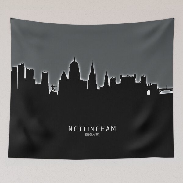 Item preview, Nottingham England Skyline designed and sold by ArtPrints.