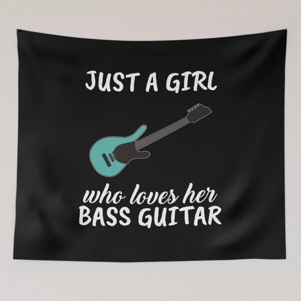 Item preview, Just A Girl Who Loves Her Bass Guitar designed and sold by HochBewusst.