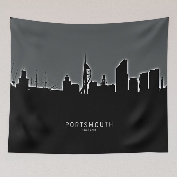 Item preview, Portsmouth England Skyline designed and sold by ArtPrints.