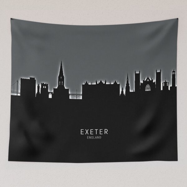 Item preview, Exeter England Skyline designed and sold by ArtPrints.