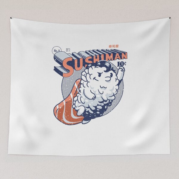 Item preview, Sushiman - Japanese Food Lover Sushi designed and sold by vomaria.