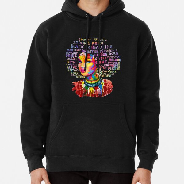 Graffiti Black is Beautiful Afro art gifts Pullover Hoodie