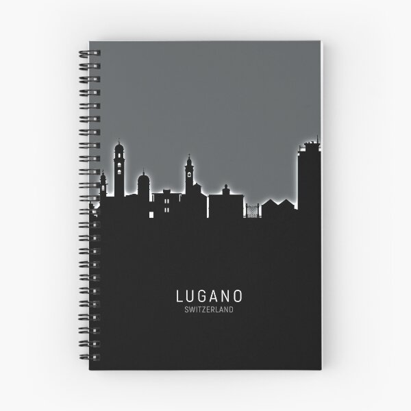 Item preview, Lugano Switzerland Skyline designed and sold by ArtPrints.