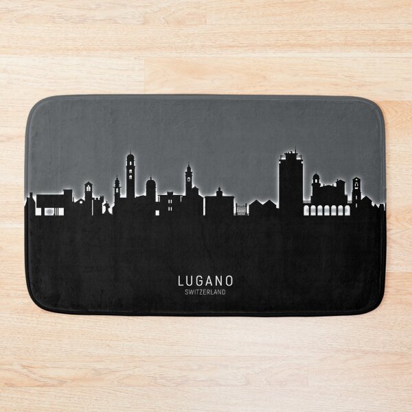 Item preview, Lugano Switzerland Skyline designed and sold by ArtPrints.