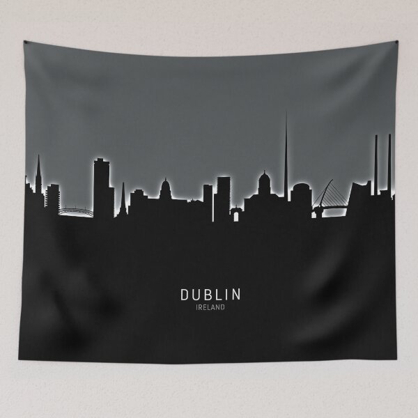 Artikelvorschau, Dublin Ireland Skyline entworfen und verkauft von ArtPrints.