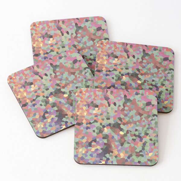 Item preview, Multicolour Splatter Crystal Mint Green Pink Hues designed and sold by KavimaCreatives.
