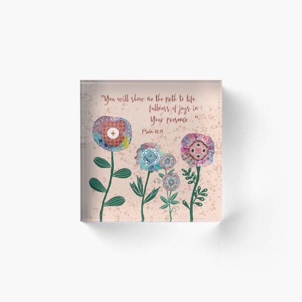 Path to Life Acrylic Block