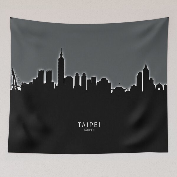 Item preview, Taipei Taiwan Skyline designed and sold by ArtPrints.