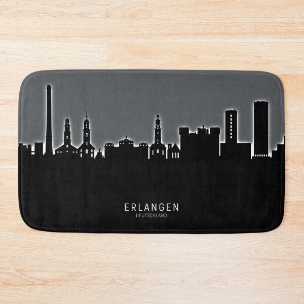 Item preview, Erlangen Germany Skyline designed and sold by ArtPrints.