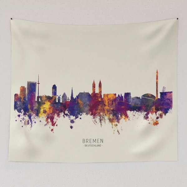 Artikelvorschau, Bremen Germany Skyline entworfen und verkauft von ArtPrints.