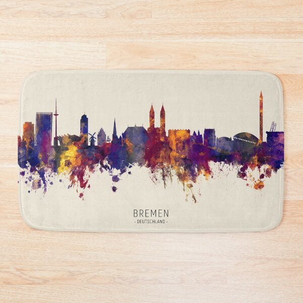 Item preview, Bremen Germany Skyline designed and sold by ArtPrints.