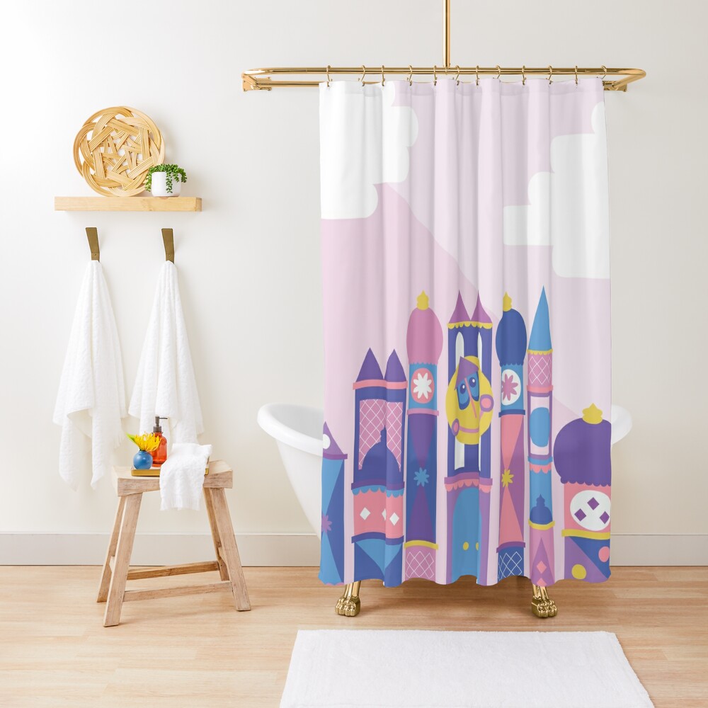 Discover It's a small world after all Shower Curtain